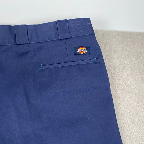 Dickies Men's 874 Work Pants 50X30 Navy Original Fit Polyester Cotton Durable - Picture 8 of 14